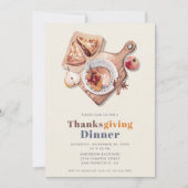 Boho感謝祭ディナー饗宴 招待状 (正面)