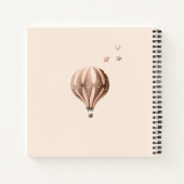 Boho我々は赤ちゃんシャワーのゲストブックを待つことができる ノートブック (裏面)