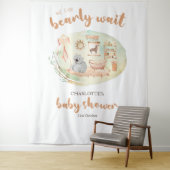 Boho我々は赤ちゃんシャワーのバックドロップを待つことができる タペストリー (インサイチュ)