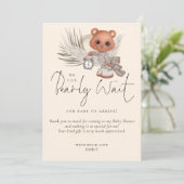 Boho我々は赤ちゃんシャワーを心待ちにでき感謝している サンキューカード (スタンド正面)