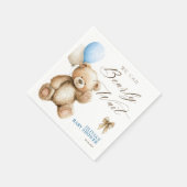 Boho我々はbearly待つことができるテディベア赤ちゃんシャワー スタンダードカクテルナプキン (角)