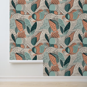 Boho抽象芸術ドールラインドット 壁紙