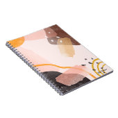 Boho抽象芸術パターパーソナライズされたン名 ノートブック (右側)