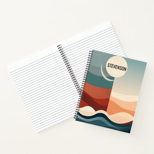 Boho抽象芸術パターン ノートブック (内部)