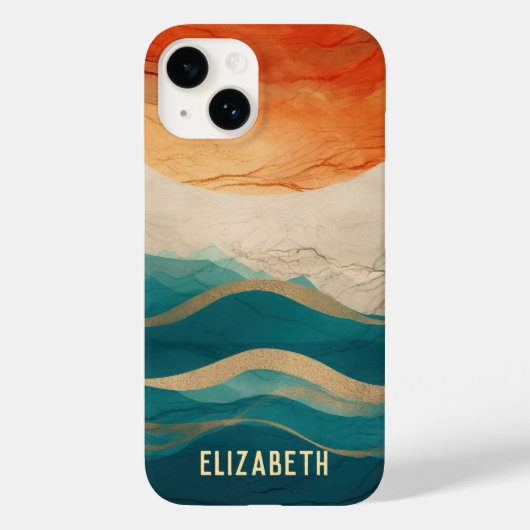 Boho抽象芸術パターン Case-Mate iPhoneケース (裏面)