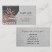 Boho抽象芸術ヒーリングと瞑想ビジネスカード 名刺 (正面/裏面)