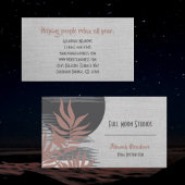 Boho抽象芸術ヒーリングと瞑想ビジネスカード 名刺