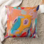 Boho抽象芸術モダンアートワーク クッション (ブランケット)