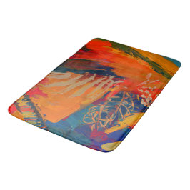 Boho抽象芸術モダンアートワーク バスマット