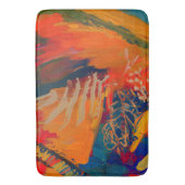 Boho抽象芸術モダンアートワーク バスマット (正面縦)