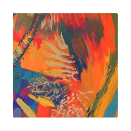 Boho抽象芸術モダンアートワーク メタルプリント