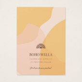 Boho抽象芸術図形のイヤリング表示(ロゴ付き) (裏面)