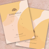 Boho抽象芸術図形のイヤリング表示(ロゴ付き)