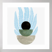 Boho抽象芸術図形 ポスター (正面)