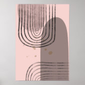 Boho抽象芸術幾何学ポスター ポスター (正面)