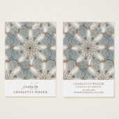 Boho抽象芸術形状イヤリング表示カード (正面&裏面)