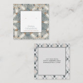 Boho抽象芸術形状イヤリング表示カード スクエア名刺 (正面/裏面)