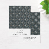 Boho抽象芸術形状木炭イヤリング表示カード (デスク)