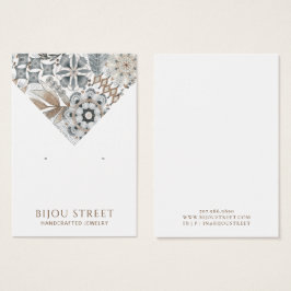 Boho抽象芸術形状自然イヤリング表示カード