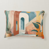 Boho抽象芸術横(10) アクセントクッション (裏面)