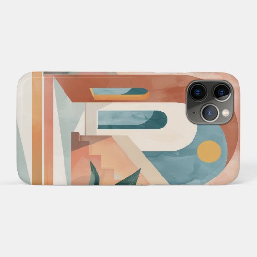 Boho抽象芸術横(10) Case-Mate iPhoneケース (裏面(横))