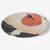 Boho抽象芸術横(12) ペーパープレート (アングル)