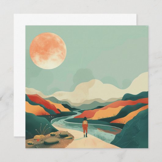 Boho抽象芸術横(14) (正面/裏面)