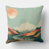 Boho抽象芸術横(14) クッション (裏面)