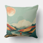 Boho抽象芸術横(14) クッション (正面)