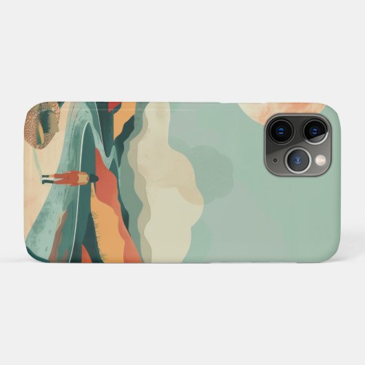 Boho抽象芸術横(14) Case-Mate iPhoneケース (裏面(横))