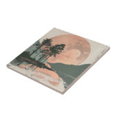 Boho抽象芸術横(1) タイル (側面)