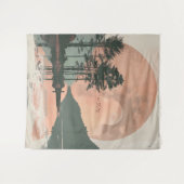 Boho抽象芸術横(1) タペストリー (正面(横))