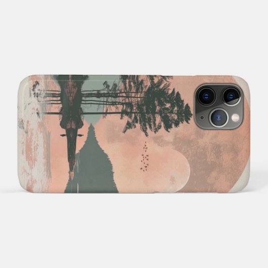 Boho抽象芸術横(1) Case-Mate iPhoneケース (裏面(横))