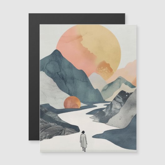 Boho抽象芸術横(2) (正面/裏面)