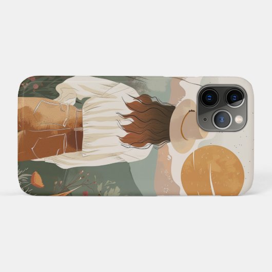 Boho抽象芸術横(20) Case-Mate iPhoneケース (裏面(横))