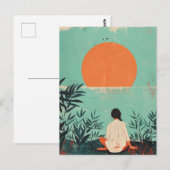 Boho抽象芸術横(22) ポストカード (正面/裏面)