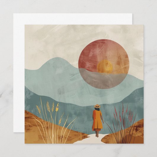 Boho抽象芸術横(23) (正面/裏面)