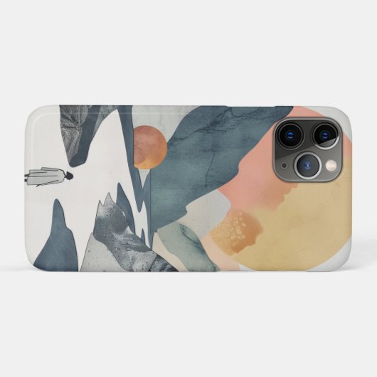 Boho抽象芸術横(2) Case-Mate iPhoneケース (裏面(横))