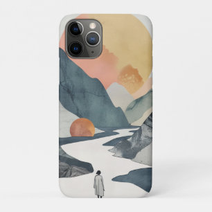 Boho抽象芸術横(2) iPhone 11 Proケース
