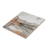 Boho抽象芸術横(3) タイル (側面)