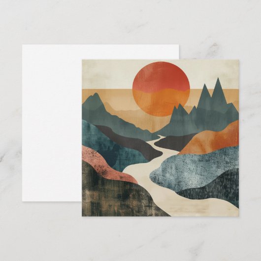 Boho抽象芸術横(5) (正面/裏面)