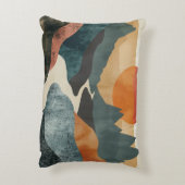 Boho抽象芸術横(5) アクセントクッション (裏面(縦))