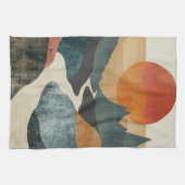 Boho抽象芸術横(5) キッチンタオル (横)