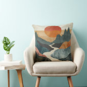 Boho抽象芸術横(5) クッション (椅子)