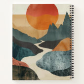 Boho抽象芸術横(5) ノートブック (裏面)