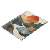 Boho抽象芸術横(5) ノートブック (左側)