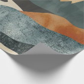 Boho抽象芸術横(5) ラッピングペーパー (角)