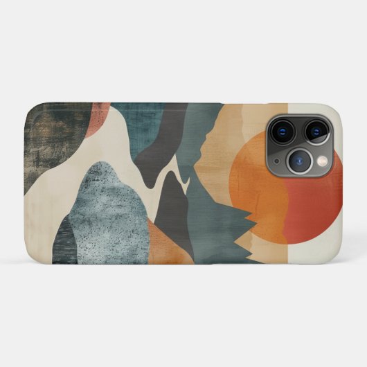 Boho抽象芸術横(5) Case-Mate iPhoneケース (裏面(横))