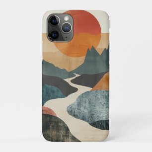 Boho抽象芸術横(5) iPhone 11 Proケース
