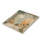 Boho抽象芸術横(6) タイル (側面)